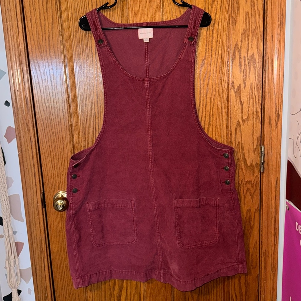 AMERICAN EAGLE CORDUROY OVERALL DRESS- XXL